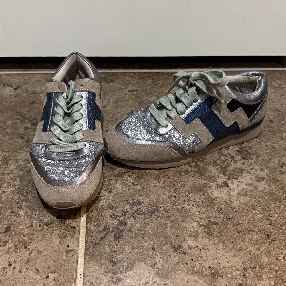 Liebeskind Silver and Blue Women's Sneakers